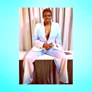 Ombré pastel Suit from boohoo